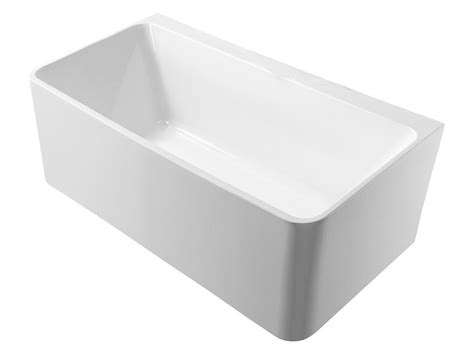 posh domaine back to wall freestanding bath